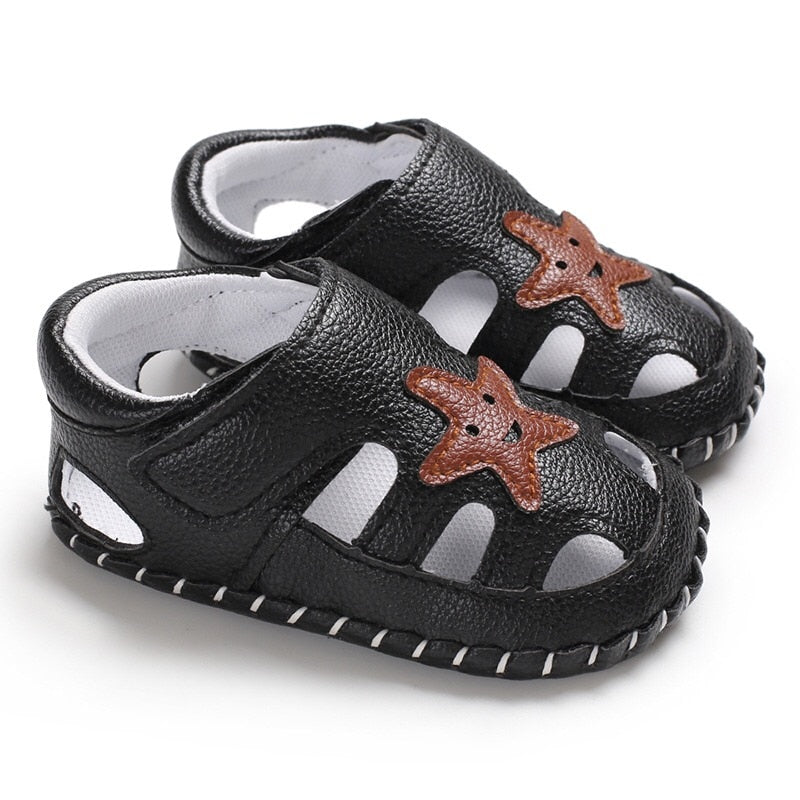 Summer Baby Boy Shoes Toddler Kids Beach Sandals Boys Soft Leather Non-Slip Closed Toe Safety Shoes Baby Shoes