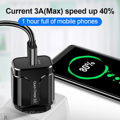 OLAF 18W Quick Charge 3.0 USB Charger EU US 5V 3A Fast Charging Adapter Mobile Phone Charger For iphone Huawei Samsung Xiaomi LG