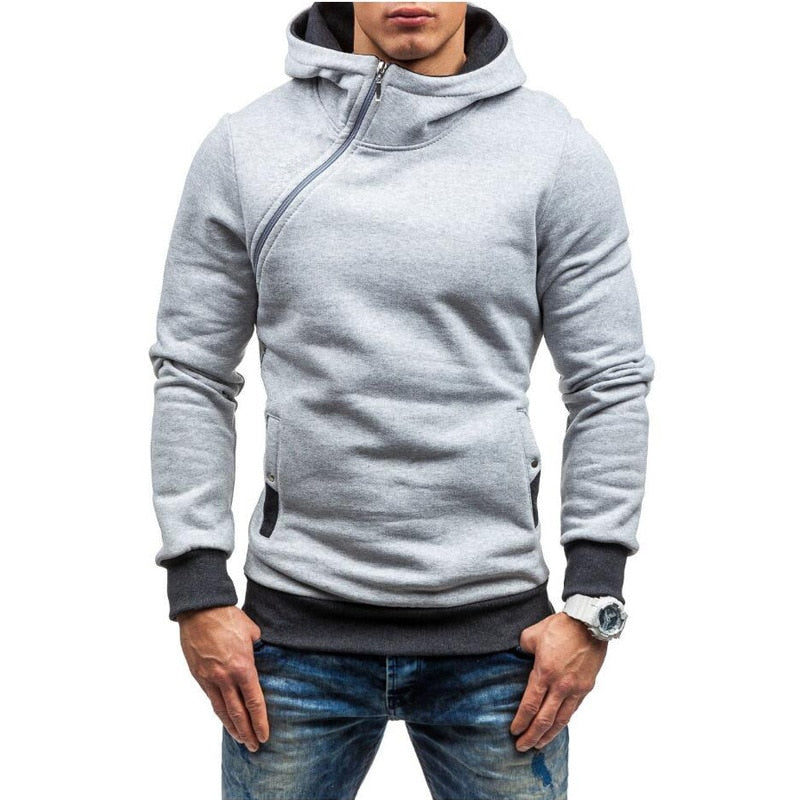 MRMT 2023 Brand Men&#39;s Hoodies Sweatshirts New Slim Pullover Men&#39;s Hoody Sweatshirt for Male Diagonal Zipper Man Hood Sweatshirt