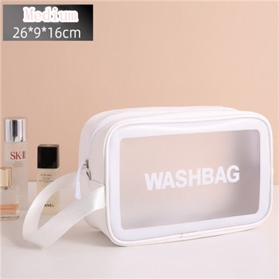 Women Portable Travel Wash Bag Female Transparent Waterproof Makeup Storage Pouch Large Capacity Cosmetic Organizer Beauty Case