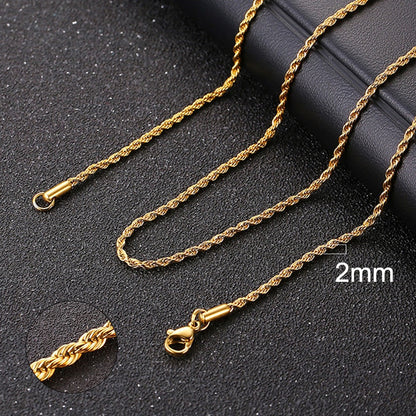 Vnox Cuban Chain Necklace for Men Women, Basic Punk Stainless Steel Curb Link Chain Chokers,Vintage Gold Color Solid Metal Colla