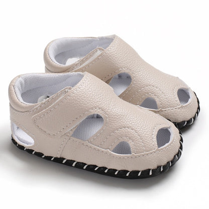 Summer Baby Boy Shoes Toddler Kids Beach Sandals Boys Soft Leather Non-Slip Closed Toe Safety Shoes Baby Shoes