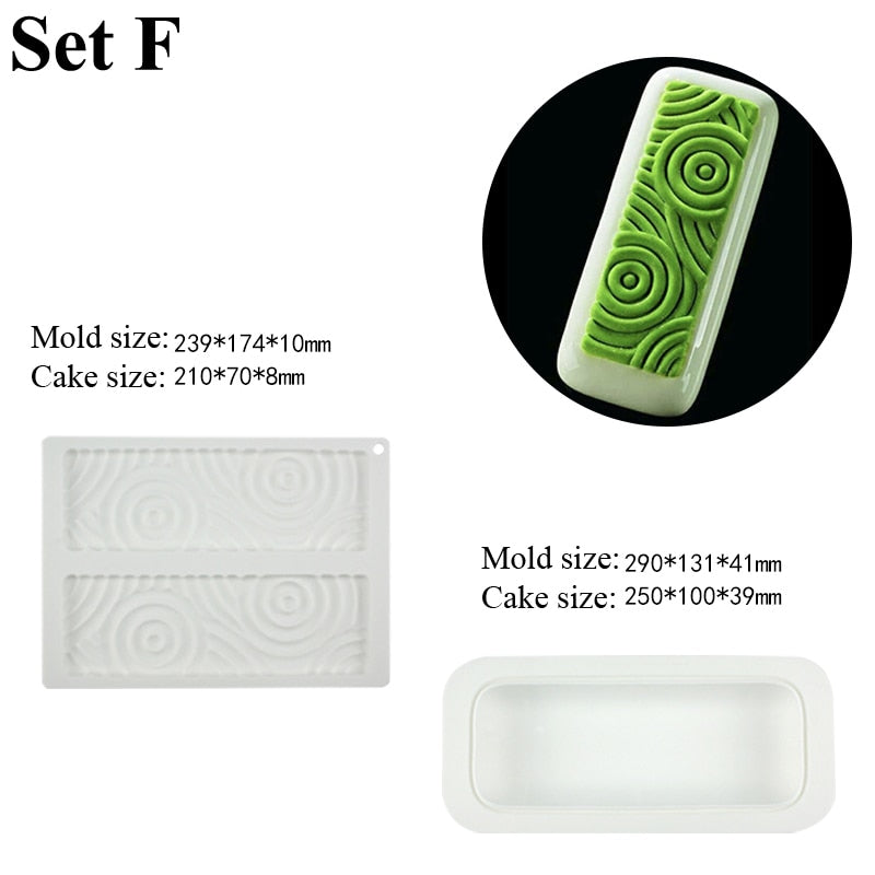 SHENHONG Non-Stick Silicone Cake Molds Mousse Bakeware Set Party Dessert Baking Moulds Pastry Decorating Tools Kitchen Utensil