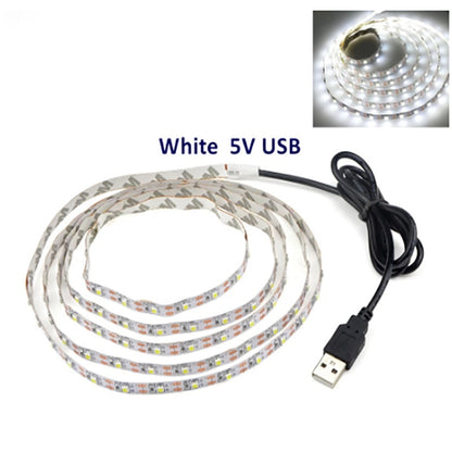 DC 5V USB LED Strips 2835 White Warm White Tira LED Strip Light TV Background Lighting Tape Home Decor Lamp 1- 5m