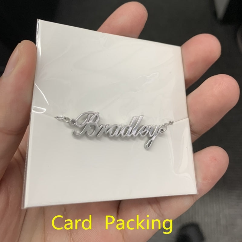 Custom Handwriting Name Heart Necklace Engraved Personalized Actual Signature Necklace Pendants For Women Wedding Gifts