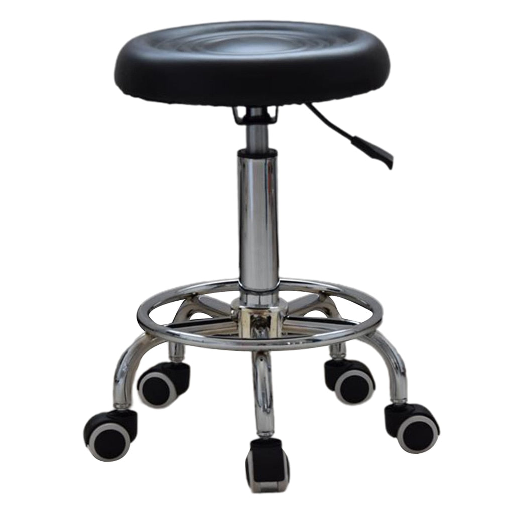 Salon Stool Hairdressing Barber Chair Beauty Swivel PU Equipment Lift Furniture Adjustable Swivel Salon Rolling Massage Chair