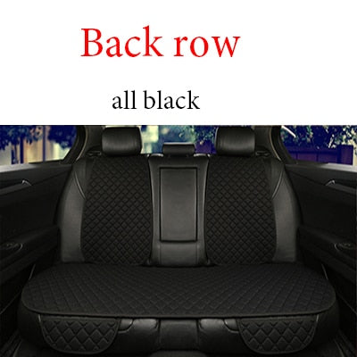 Universal Car Seat Cover Protector Linen Front Rear Back Flax Summer Cushion Pad Mat Sedan Suv Pick-up Car Interior Accessories