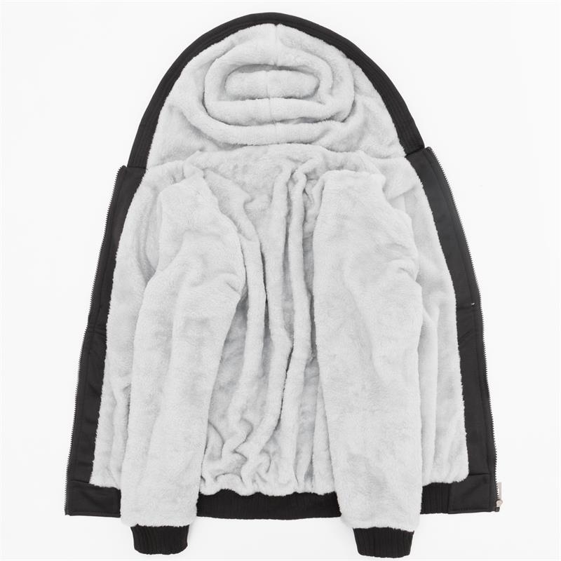 2022 Winter Mens Thick Sweatshirt Christian JESUS fish Hoodies  Brand Zipper Jacket Warm Fleece Thicken Coat Casual Streetwear