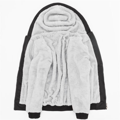 2022 Winter Mens Thick Sweatshirt Christian JESUS fish Hoodies  Brand Zipper Jacket Warm Fleece Thicken Coat Casual Streetwear
