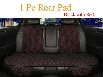 Linen Car Seat Cover Protector Summer Front or Rear Seat Back Cushion Pad Mat Backrest Universal for Auto Interior Truck Suv Van