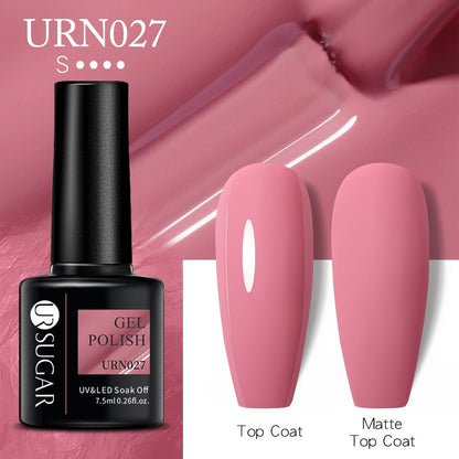 UR SUGAR 7.5ml Autumn Red Series Nail Gel Polish Gel Paint Nail Art Semi Permanent Nail Art Manicure Soak Off LED UV Nail Gel