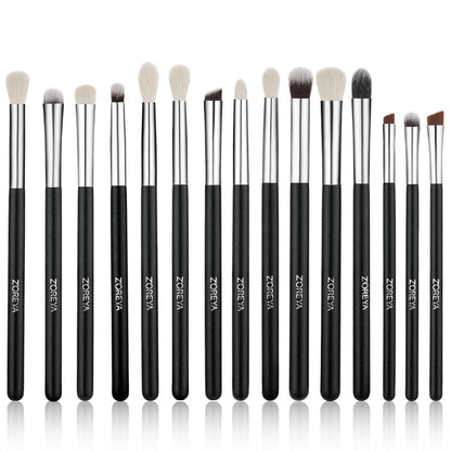 ZOREYA Black Makeup Brushes Set Eye Face Cosmetic Foundation Powder Blush Eyeshadow Kabuki Blending Make up Brush Beauty Tool