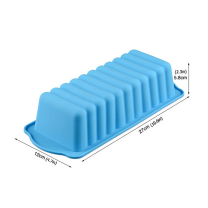 1pc silicone cake mold, heat-resistant rectangular bread baking mold, pastry shop accessories, cake tools, random colors