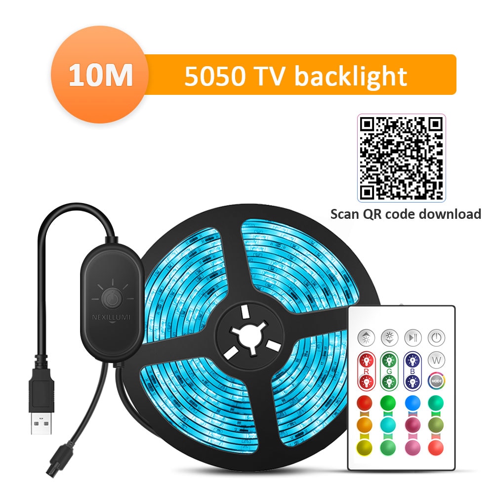 Suntech Led Strip, Backlight For TV,SMD 5050 USB Powered LED Strip Light, Bluetooth With App Control TV Led Backlight Decoration