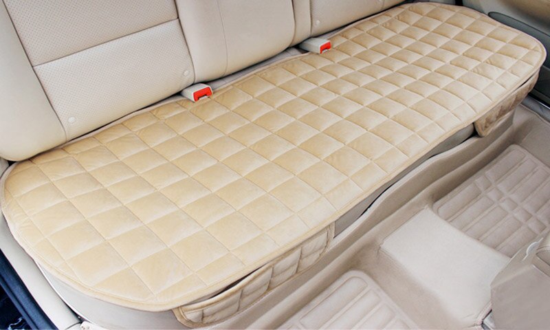 Car Seat Cover Car Accessory Front Rear Flocking Cloth Winter Warm Cushion Breathable Protector Mat Pad Universal Auto Interior