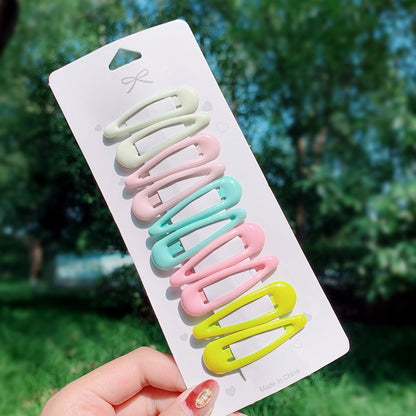 10/20/30/40 New Girls Cute Colorful Waterdrop Shape Hairpins Sweet Hair Clips Kids Barrettes Slid Clip Fashion Hair Accessories