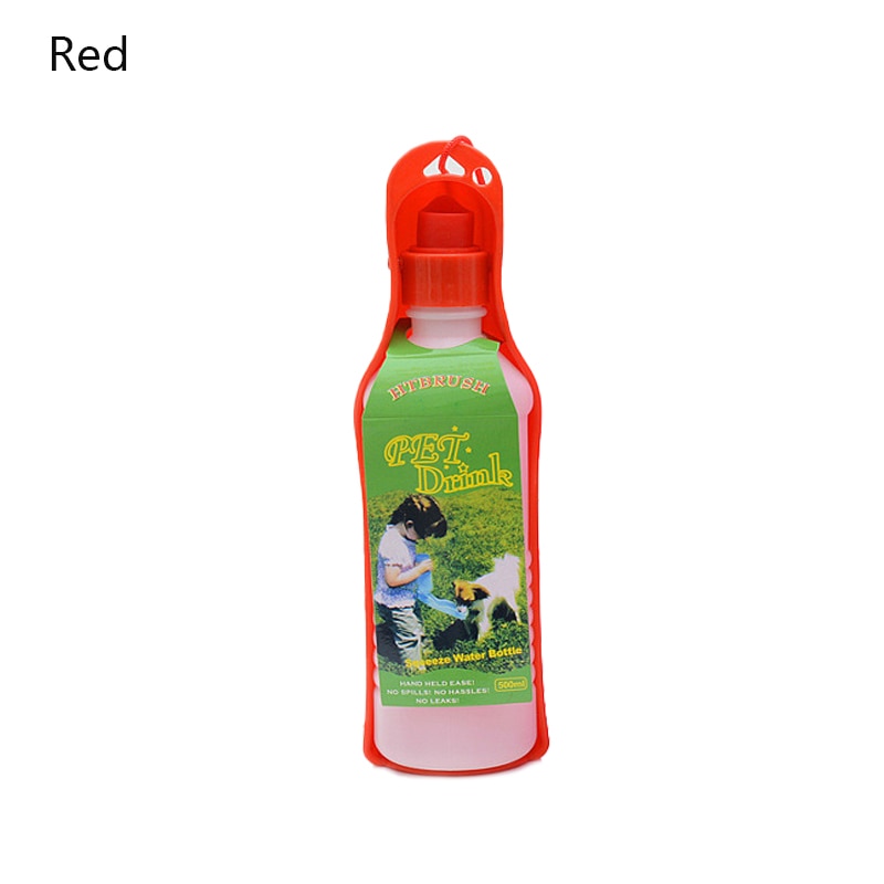 250ml Creative Pet Dog Drink Water Bottle Plastic Portable Water Bottle Pets Outdoor Travel Drinking Water Feeder Bowl