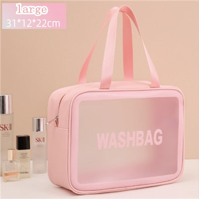 Women Portable Travel Wash Bag Female Transparent Waterproof Makeup Storage Pouch Large Capacity Cosmetic Organizer Beauty Case