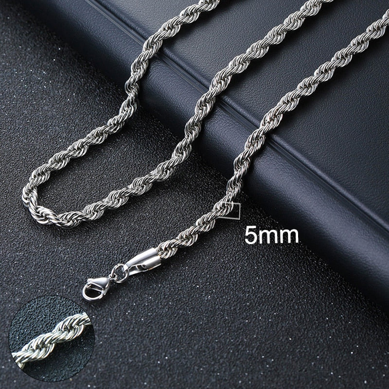 Vnox Cuban Chain Necklace for Men Women, Basic Punk Stainless Steel Curb Link Chain Chokers,Vintage Gold Color Solid Metal Colla