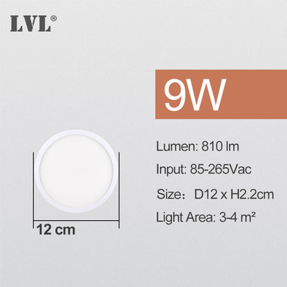 Led Panel Light 6W 9W 13W 18W 24W Surface Ceiling Downlight AC85-265V Round Ceiling Lamp For Indoor Home Lighting