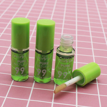 1PCS Moisturizing Natural Aloe Essence Lip Gloss Changable Color Portable Waterproof Long Lasting Nutritious Lips Care Lipstick