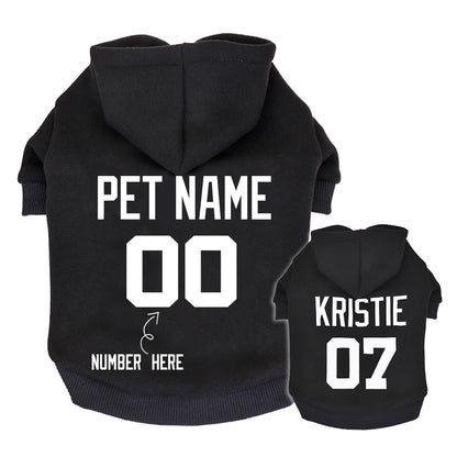 Custom Dog Hoodies Large Dog Clothes Personalized Pet Name Clothing French Bulldog Clothes for Small Medium Large Dogs XS-6XL