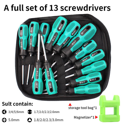 LUXIANZI Torx Screwdriver Set Hand Multi-tool Kit Magnetic Bit Insulated Handle Screw Driver Repair Tools For Home Manual