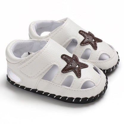 Summer Baby Boy Shoes Toddler Kids Beach Sandals Boys Soft Leather Non-Slip Closed Toe Safety Shoes Baby Shoes
