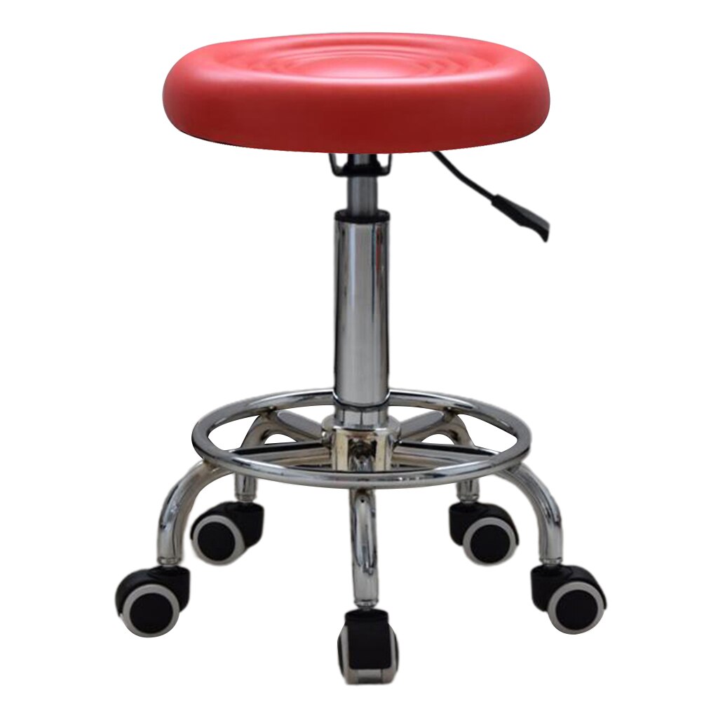 Salon Stool Hairdressing Barber Chair Beauty Swivel PU Equipment Lift Furniture Adjustable Swivel Salon Rolling Massage Chair