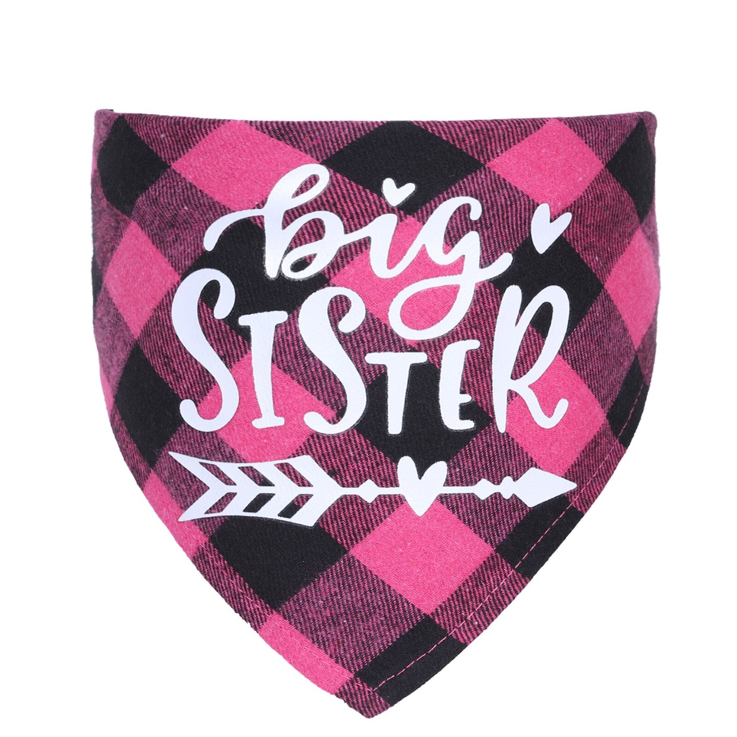 Big Brother Plaid Dog Bandana Pregnancy Announcement Dog Bandana Gender Reveal Photo Prop Pet Scarf Accessories Pet Scarves