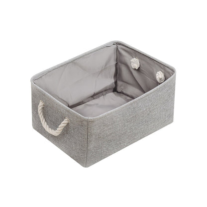 Home Supplies Free Shipping Folding Linen Organizer Box Baby Toys Socks Clothes Book Gadget House Office Laundry  Basket Storage