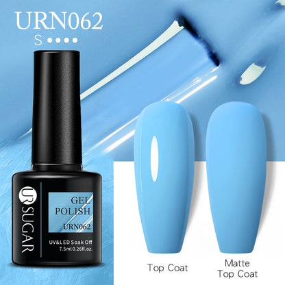 UR SUGAR 7.5ml Autumn Red Series Nail Gel Polish Gel Paint Nail Art Semi Permanent Nail Art Manicure Soak Off LED UV Nail Gel