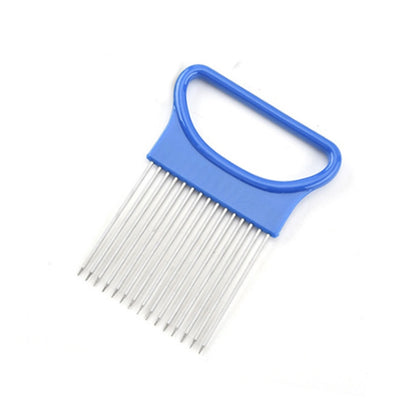 Stainless Steel Onion Needle Fork Vegetable Fruit Slicer Tomato Cutter Cutting Holder Kitchen Accessorie Tool Cozinha  Acessório