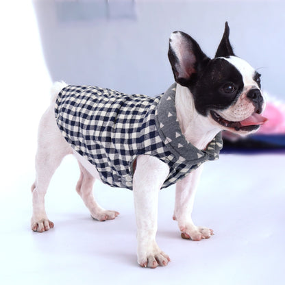Küçük köpekler için köpek giysileri kış sıcak ekose Pet ceket köpek ceket fransız Bulldog giysileri köpek giyim kıyafet Chihuahua
