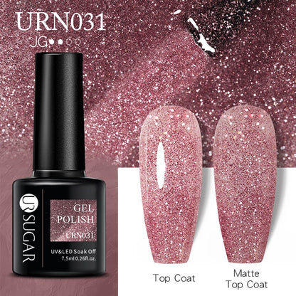 UR SUGAR 7.5ml Autumn Red Series Nail Gel Polish Gel Paint Nail Art Semi Permanent Nail Art Manicure Soak Off LED UV Nail Gel