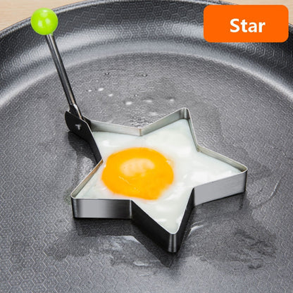 Stainless Steel 5Style Fried Egg Pancake Shaper Omelette Mold Mould Frying Egg Cooking Tools Kitchen Accessories Gadget Rings