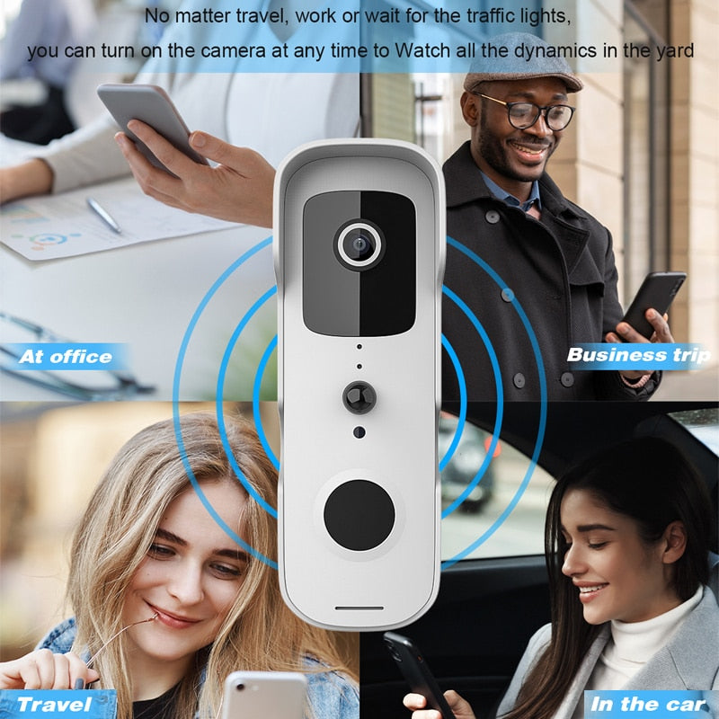 Tuya Smart Video Doorbell Waterproof Night Vision Home Security 1080P FHD Camera Digital Visual Intercom WIFI Tuya Door Bell