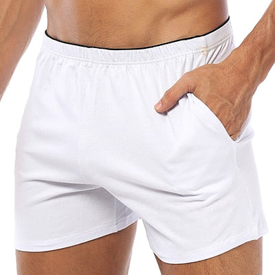 ORLVS Boxer Cotton Underwear Boxershorts Sleep Men Swimming Briefs or Boxers Shorts with Pocket