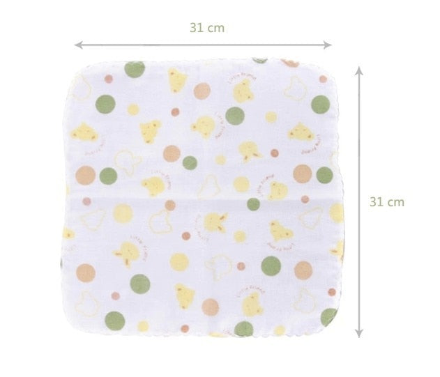 10pc/lot Baby Towel 100% Cotton Gauze Muslin Baby Wipes Baby Muslin Squares Toalla Beby Absorbing Towels Soft Washcloth