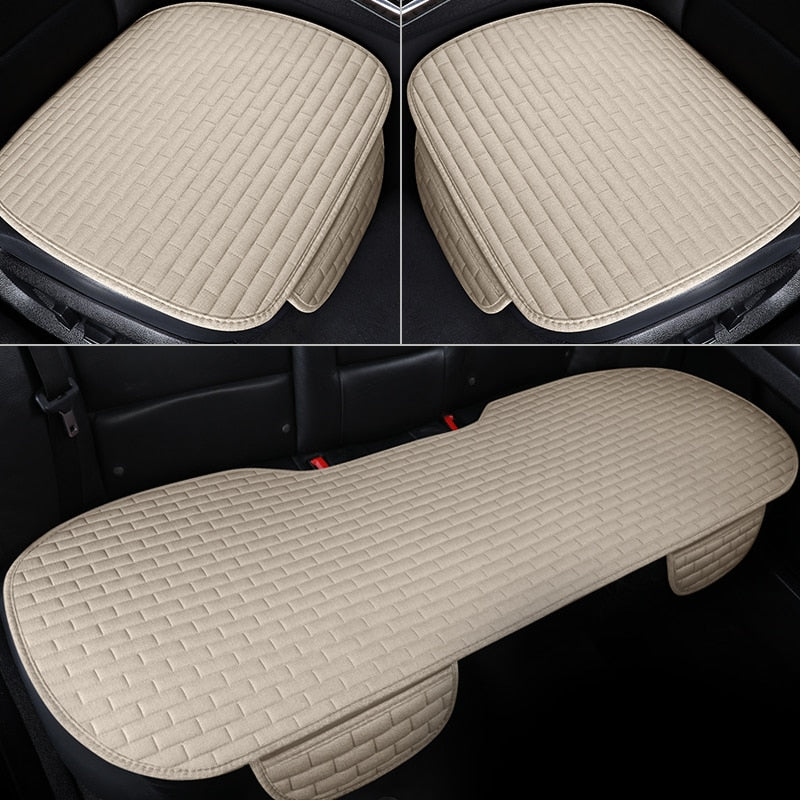 Car seat cover front/Far Flax Seat Protect Cushion Automobile Seat Covers Mat Protect Pad Car Covers