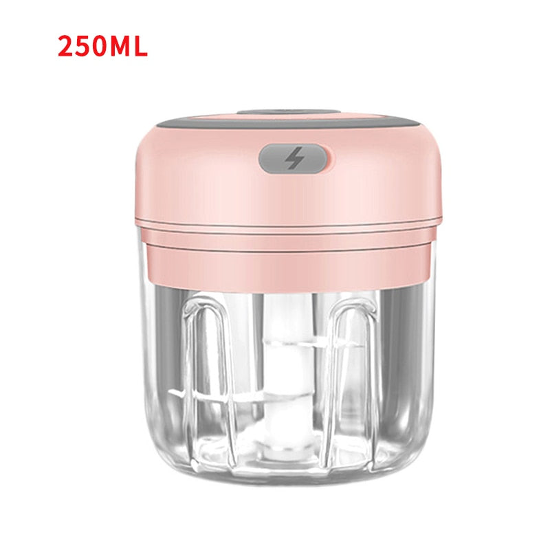 HiPiCok Electric Food Chopper Meat Grinder Garlic Crusher Mini Garlic Press Vegetable Chopper Masher Machine USB Kitchen Gadgets