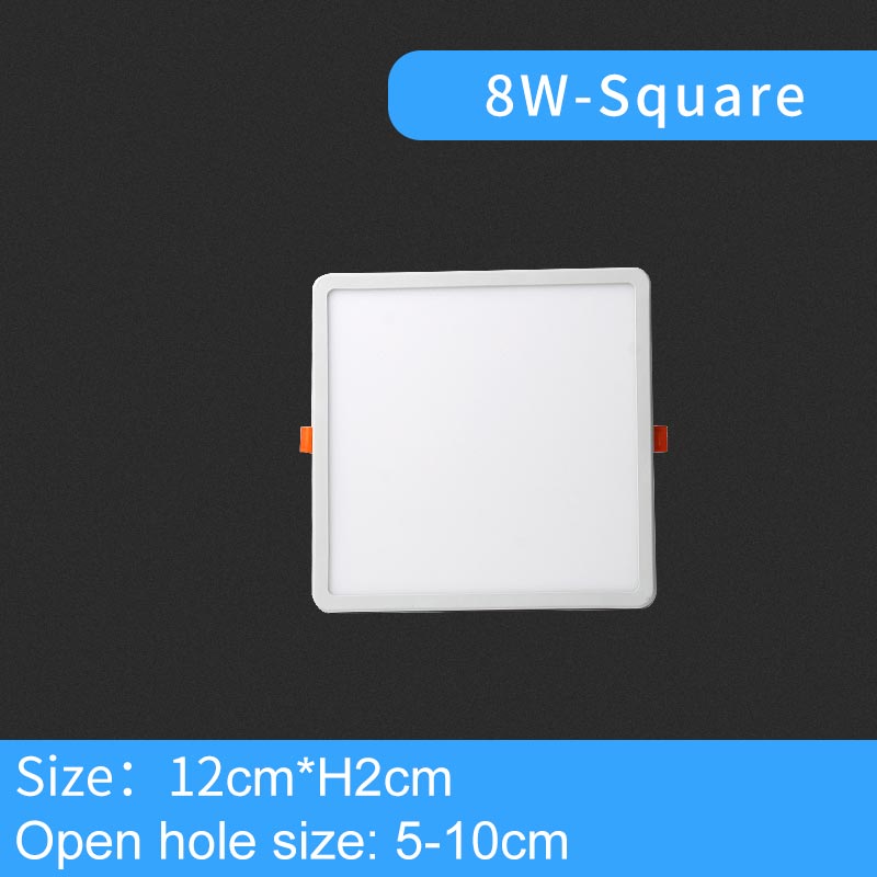 LED Panel Light Ultra thin Recessed Downlights 6W 8W 15W 20W 220V 230V Round Square Ceiling Panel lamp