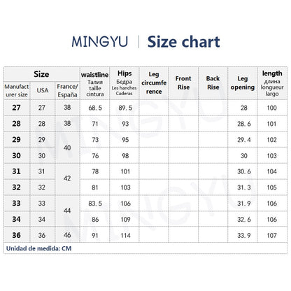 2023 New Spring Summer Men&#39;s Jeans Vintage Blue Solid Color Elastic Classic Jeans Men Slim Fashion Denim Trousers Male 27-38