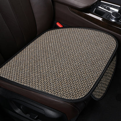 New Flax Car Seat Cover Protector Linen Front Rear Back Cushion Protection Pad Mat Backrest for Auto Interior Truck Suv Van