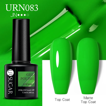 UR SUGAR 7.5ml Autumn Red Series Nail Gel Polish Gel Paint Nail Art Semi Permanent Nail Art Manicure Soak Off LED UV Nail Gel