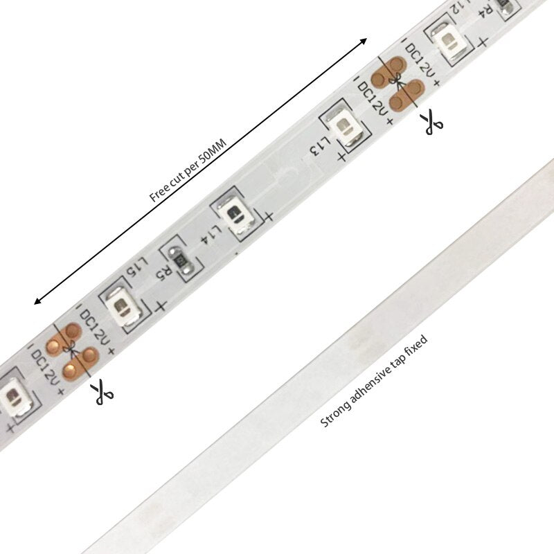 SumTang UV Led Strip 12V UVA Light 395-405nm SMD2835 60LEDs/m Ultraviolet Ray LED Diode Ribbon Purple Tape Lamp for Party