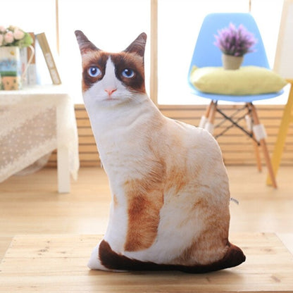 New 50CM Plush Toy Cute Expression Simulation cat cushion cover Bedroom Sofa Decorations throw pillows for couch dropshipping