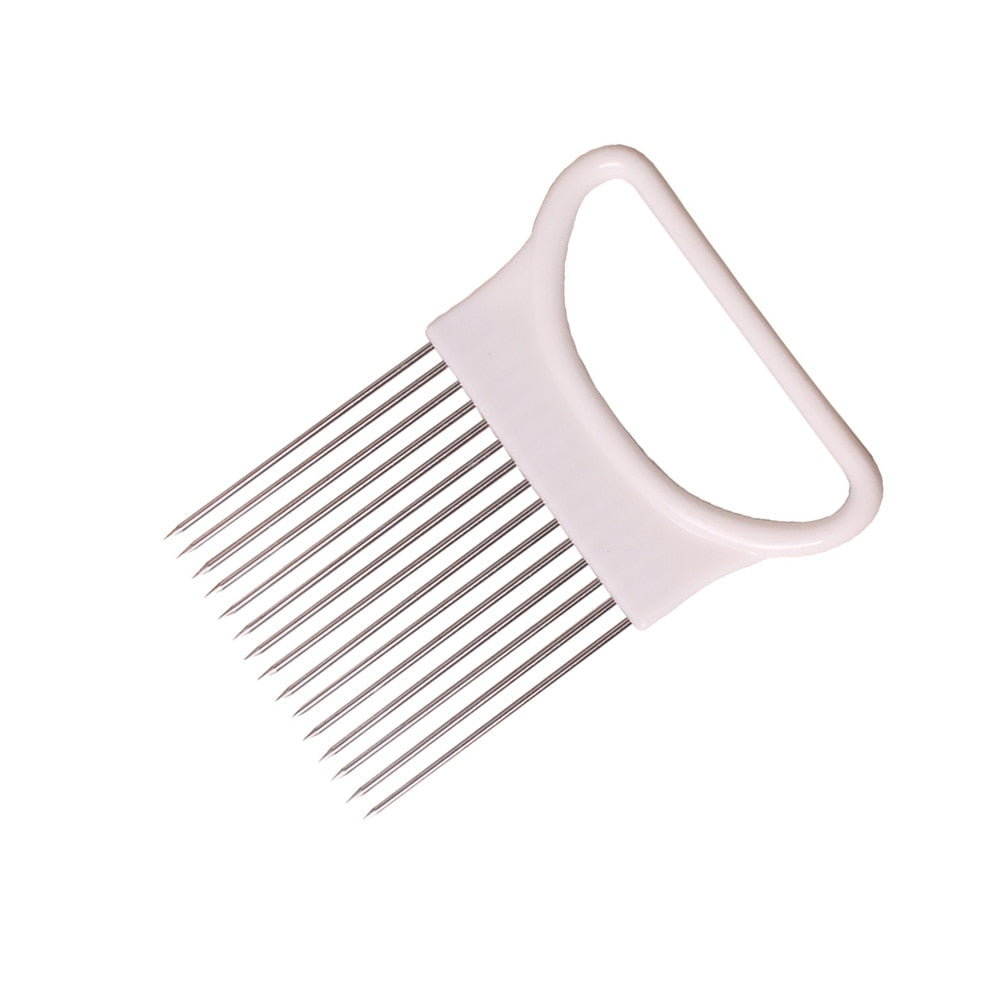 Stainless Steel Onion Needle Fork Vegetable Fruit Slicer Tomato Cutter Cutting Holder Kitchen Accessorie Tool Cozinha  Acessório