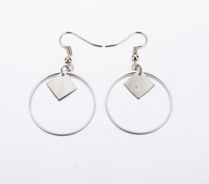 2017 New Hollow Geometry Earrings Heart Sweet Gold Love Earrings Women Gifts Jewelry Orecchini Brincos Pendientes Oorbellen