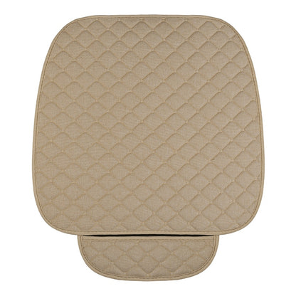 Linen Car Seat Cover Protector Summer Front or Rear Seat Back Cushion Pad Mat Backrest Universal for Auto Interior Truck Suv Van